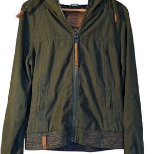 Naketano Olive Green Parka Coat Women's XL Outdoor Utility Brave New World
